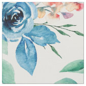 カラフル春の花パターン ファブリック (クローズアップ)