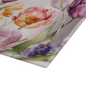 カラフル春の花板 カッティングボード (角)