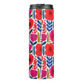 カラフル春の花水色BOHO名 タンブラー (裏面)