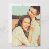 カラフル春の花結婚式の日付の保存 案内状 (裏面)