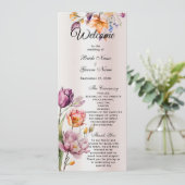 カラフル春の花結婚式 プログラム (スタンド正面)