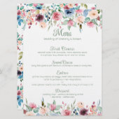 カラフル春の花縁ど 招待状 (正面/裏面)