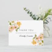 カラフル春の花70誕生日 サンキューカード (スタンド正面)