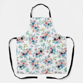 カラフル春の花 エプロン (正面)