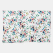 カラフル春の花 キッチンタオル (横)