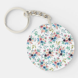カラフル春の花 キーホルダー
