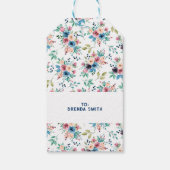 カラフル春の花 ギフトタグ (裏面)