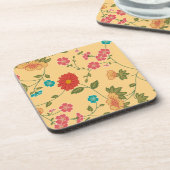 カラフル春の花 コースター (左側)
