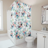 カラフル春の花 シャワーカーテン (インサイチュ)