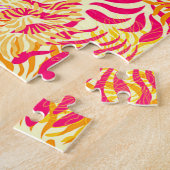 カラフル春の花 ジグソーパズル (側面)