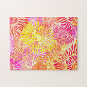 カラフル春の花 ジグソーパズル (横)