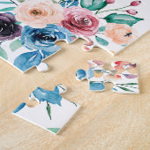 カラフル春の花 ジグソーパズル (側面)