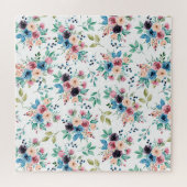 カラフル春の花 ジグソーパズル (横)