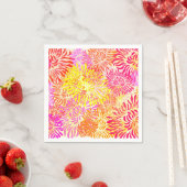 カラフル春の花 スタンダードカクテルナプキン (インサイチュ)