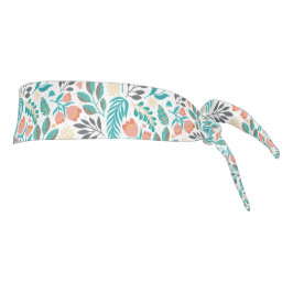 カラフル春の花 タイヘッドバンド