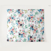 カラフル春の花 タペストリー (正面(横))