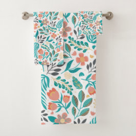 カラフル春の花 バスタオルセット