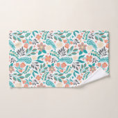 カラフル春の花 バスタオルセット (ハンドタオル)