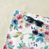 カラフル春の花 ビーチタオル (インサイチュ)