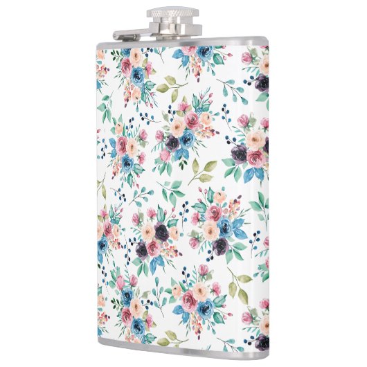 カラフル春の花 フラスク (左)