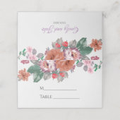 カラフル春の花 プレイスカード (外部開封)