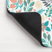 カラフル春の花 マウスパッド (コーナー)