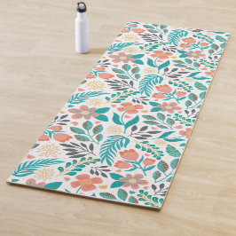 カラフル春の花 ヨガマット
