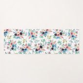 カラフル春の花 ヨガマット (正面(横))