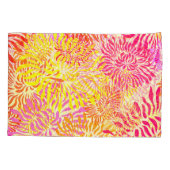 カラフル春の花 枕カバー (裏面-左)