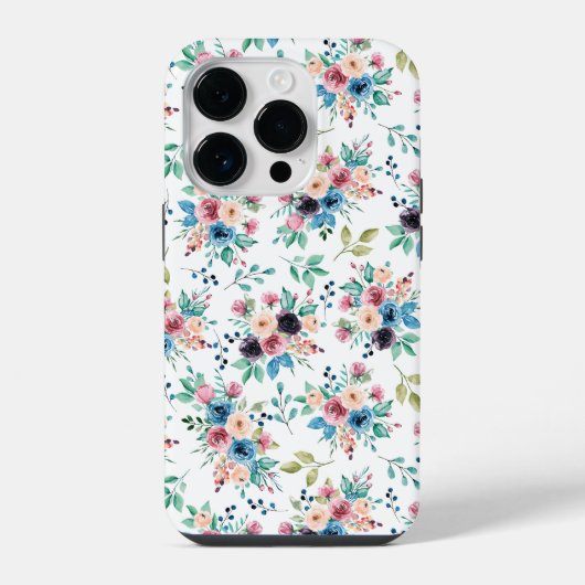 カラフル春の花 iPhoneケース (裏面)