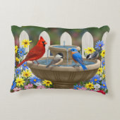 カラフル春ガーデンバードバス アクセントクッション (裏面)