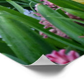 カラフル春ガーデンポスター ポスター (角)