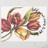 カラフル春チューリップジャーナル紙 (裏面)