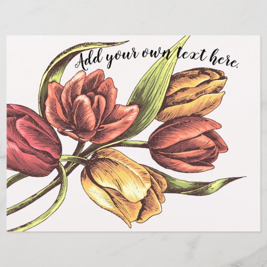 カラフル春チューリップジャーナル紙 (正面)