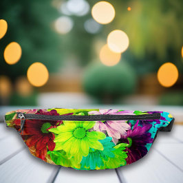 カラフル春デイジーフローラ ファニーパック