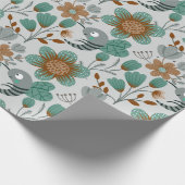 カラフル春パターン ラッピングペーパー (角)