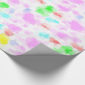 カラフル春パターン ラッピングペーパー (角)