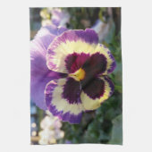 カラフル春パンシー キッチンタオル (縦)