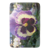 カラフル春パンシー バスマット (正面縦)