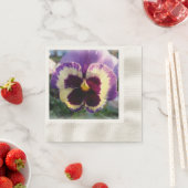 カラフル春パンシー 縁ありカクテルナプキン (インサイチュ)