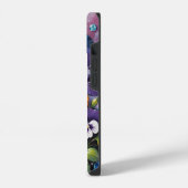 カラフル春パンジーと宝石 iPhoneケース (左側面)