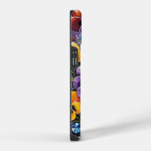 カラフル春パンジーと宝石 iPhoneケース (右側面)