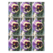 カラフル春パンジー テーブルクロス (正面)