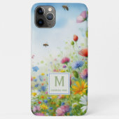 カラフル春フィールドフラワーズフローラ水彩画 Case-Mate iPhoneケース (裏面)