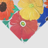 カラフル春フローラハ絵を描ンドガーリーデザイン 薄葉紙 (詳細)