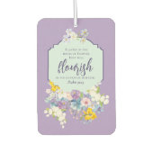 カラフル春フローラバイブル聖なる書物、 経典 カーエアーフレッシュナー (正面)