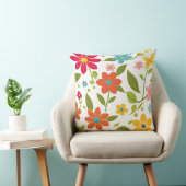 カラフル春フローラ クッション (椅子)