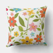カラフル春フローラ クッション (裏面)