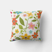 カラフル春フローラ クッション (裏面)
