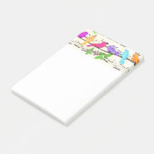 カラフル春ミュージカル鳥類Post-it®注意事項 ポストイット (アングル)